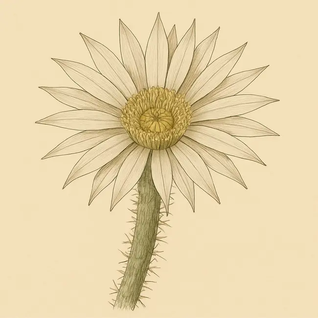 Acanthocereus – Botanische Illustration der Blüte