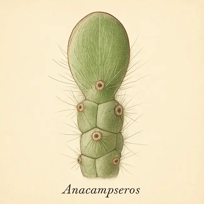 Anacampseros – Botanische Detailillustration