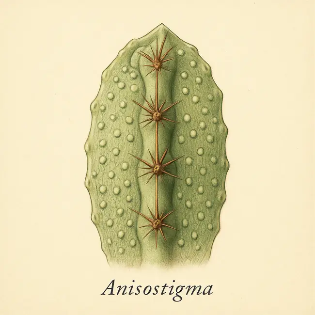 Anisostigma – Botanische Detailillustration