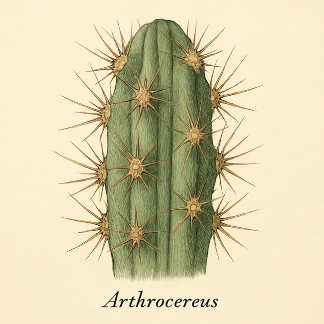 Arthrocereus – Botanische Detailillustration