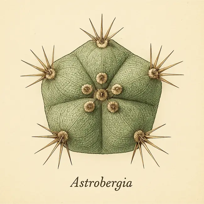 Astrobergia – Botanische Detailillustration