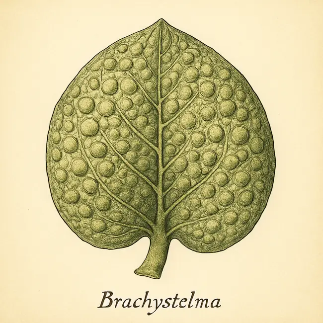 Brachystelma – Botanische Detailillustration