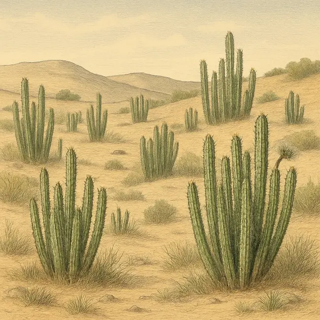 Castellanosia – Botanische Illustration des natürlichen Lebensraums