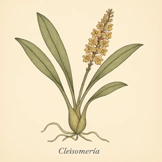 Cleisomeria – Botanische Illustration des Habitus
