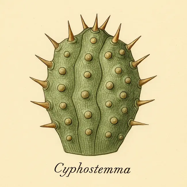 Cyphostemma – Botanische Detailillustration