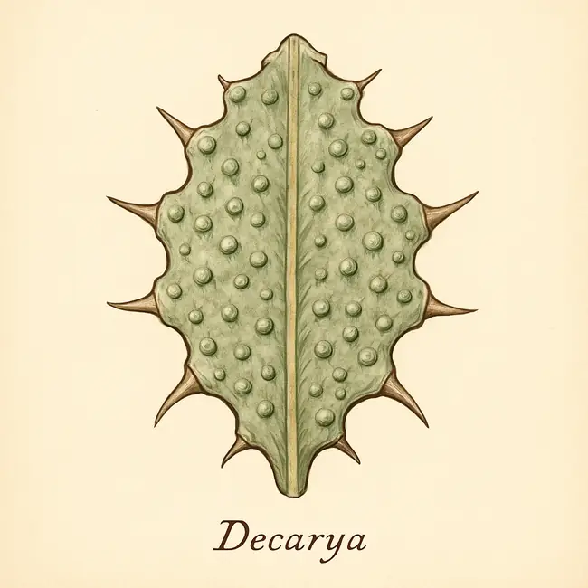 Decarya – Botanische Detailillustration
