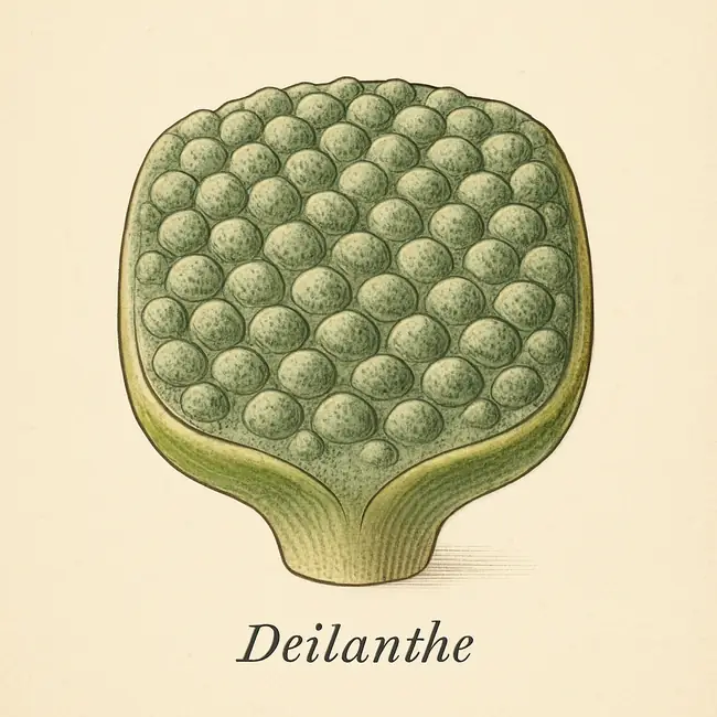 Deilanthe – Botanische Detailillustration