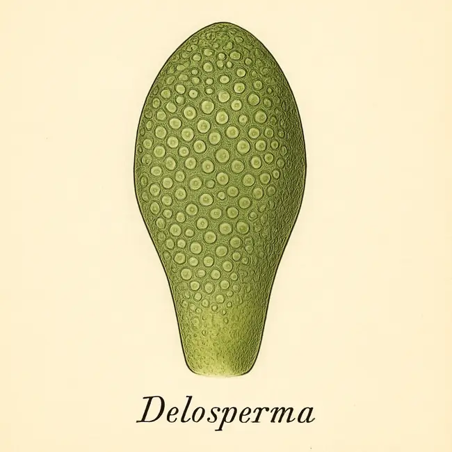 Delosperma – Botanische Detailillustration