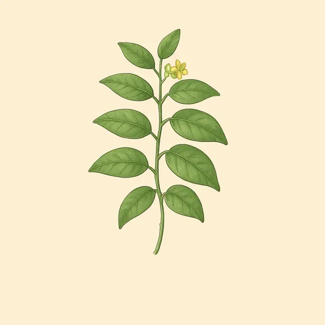 Dischidanthus – Botanische Illustration des Habitus