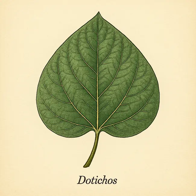 Dolichos – Botanische Detailillustration
