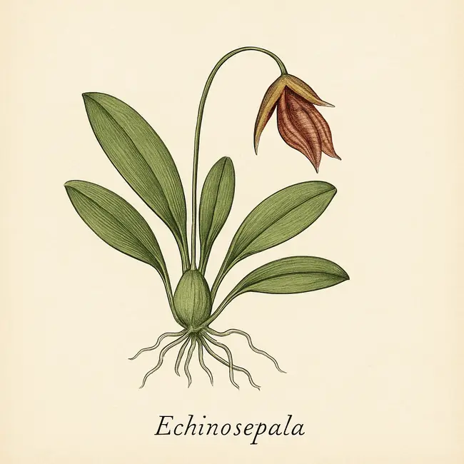 Echinosepala – Botanische Illustration des Habitus
