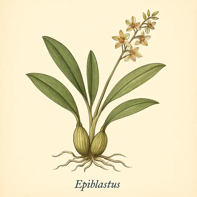 Epiblastus – Botanische Illustration des Habitus