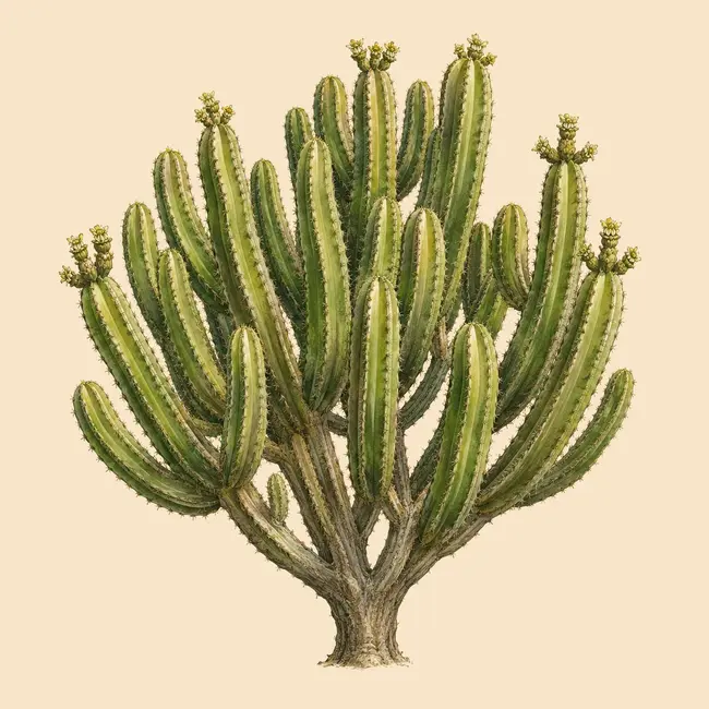 Escontria – Botanische Illustration des Habitus