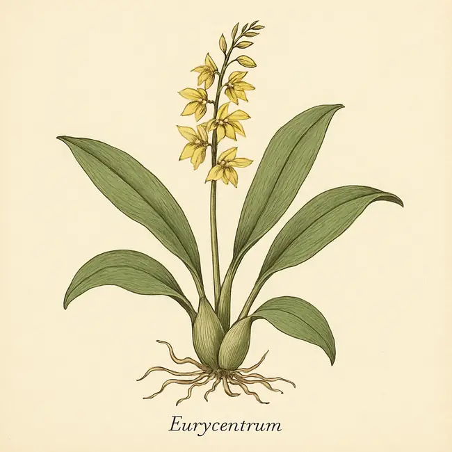 Eurycentrum – Botanische Illustration des Habitus