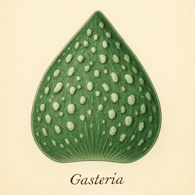 Gasteria – Botanische Detailillustration