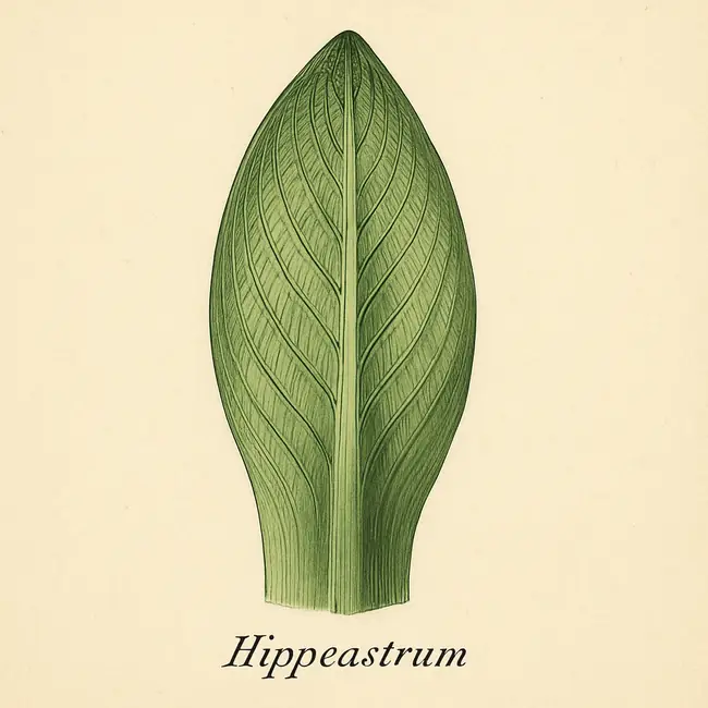 Hippeastrum – Botanische Detailillustration