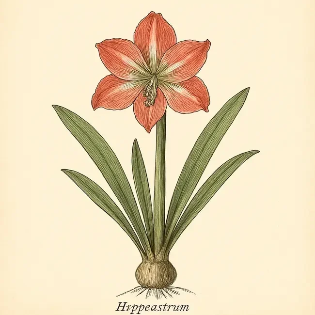 Hippeastrum Illustration