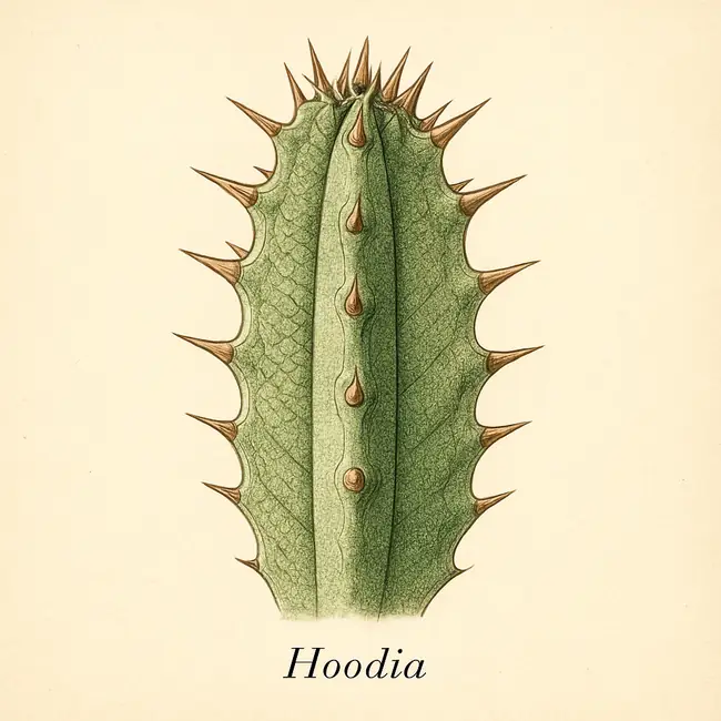 Hoodia – Botanische Detailillustration