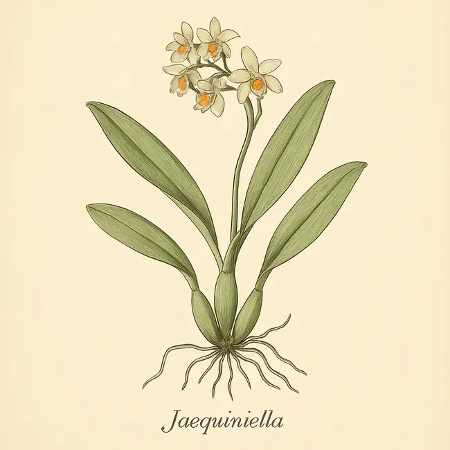 Jacquiniella – Botanische Illustration des Habitus