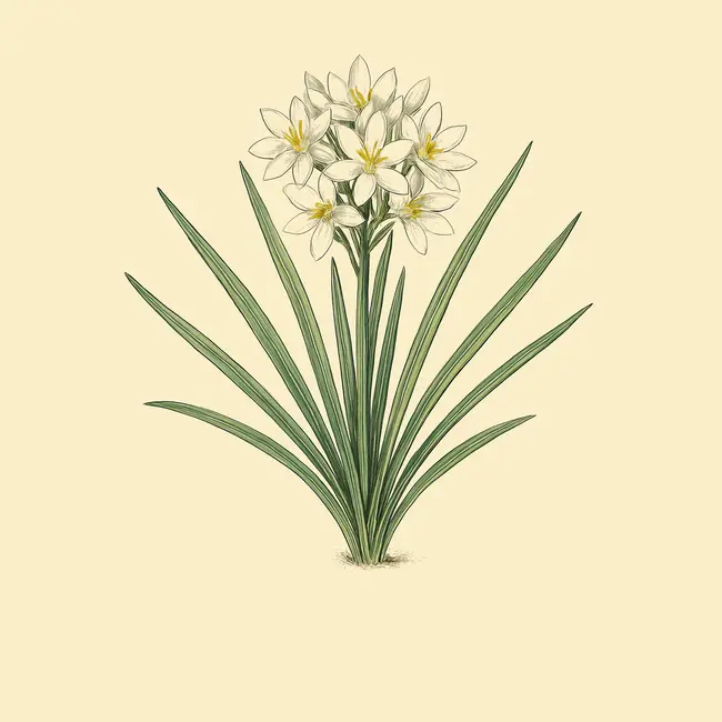 Leucocrinum Illustration