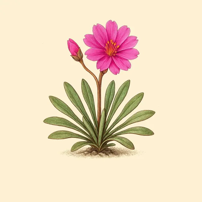 Lewisia Illustration