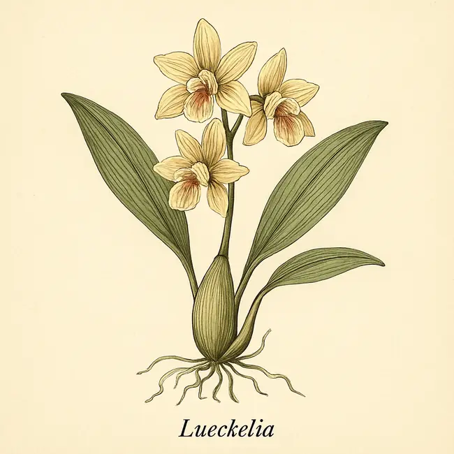 Lueckelia – Botanische Illustration des Habitus