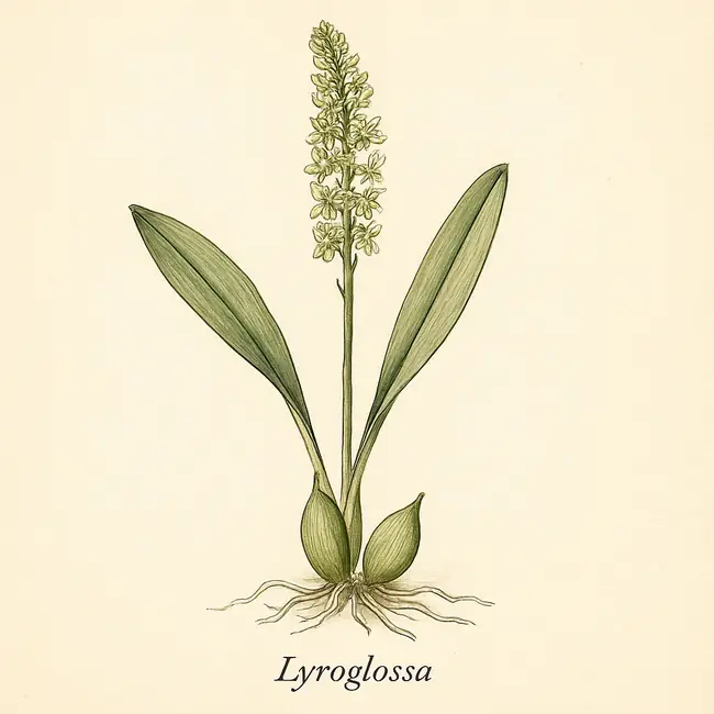 Lyroglossa – Botanische Illustration des Habitus