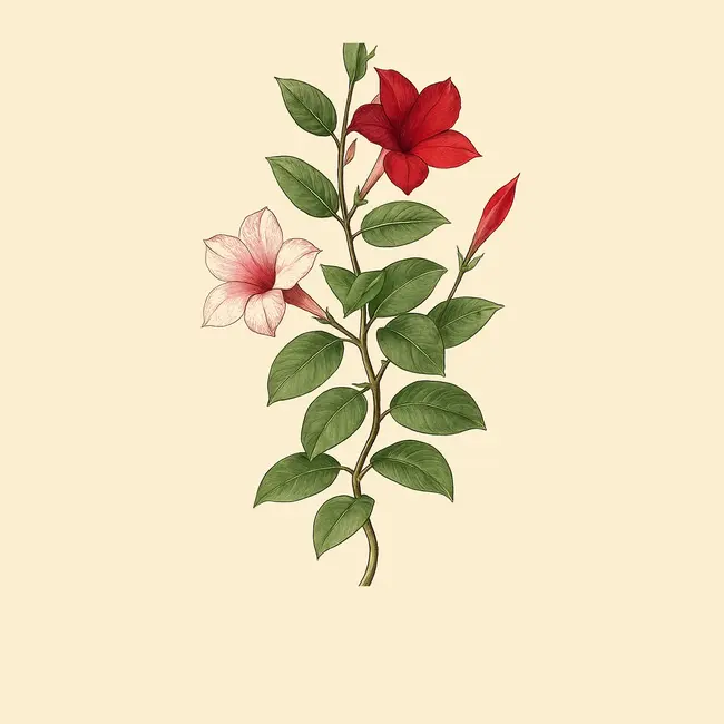 Mandevilla Illustration
