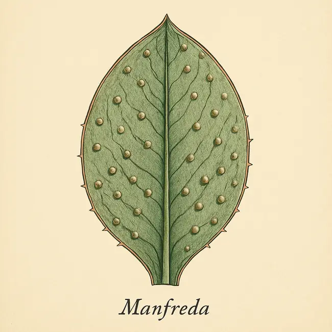 Manfreda – Botanische Detailillustration
