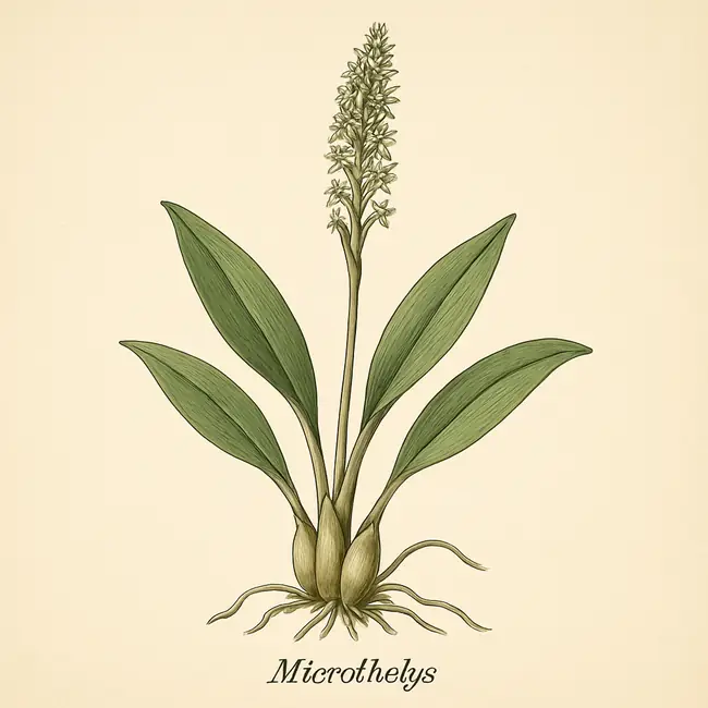 Microthelys – Botanische Illustration des Habitus