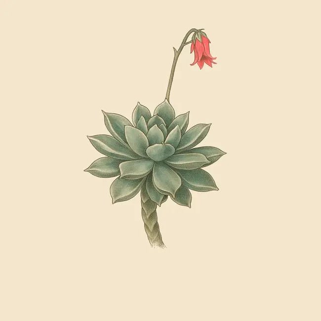 Mortoniella – Botanische Illustration des Habitus