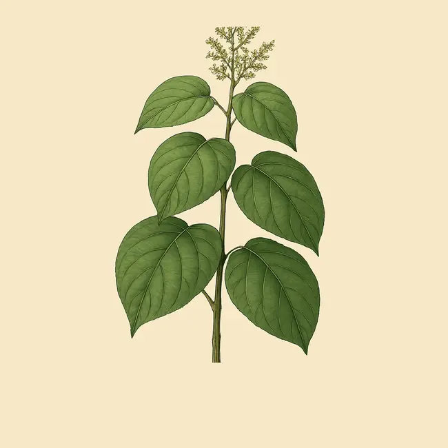 Neoboutonia – Botanische Illustration des Habitus
