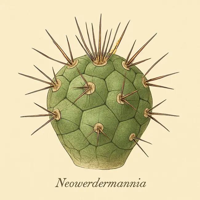 Neowerdermannia – Botanische Detailillustration