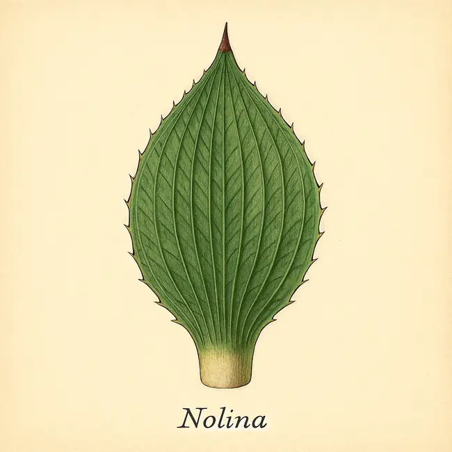 Nolina – Botanische Detailillustration