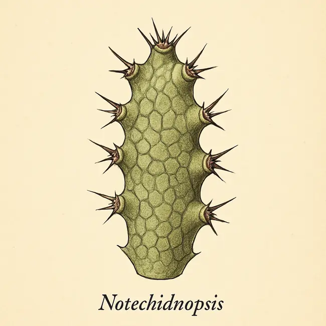 Notechidnopsis – Botanische Detailillustration