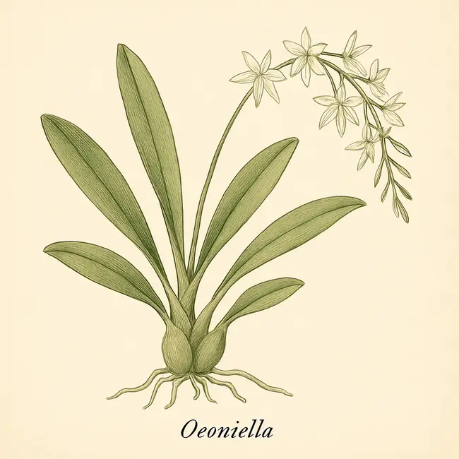Oeoniella – Botanische Illustration des Habitus