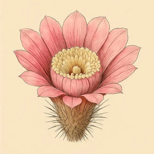 Pierrebraunia – Botanische Illustration der Blüte