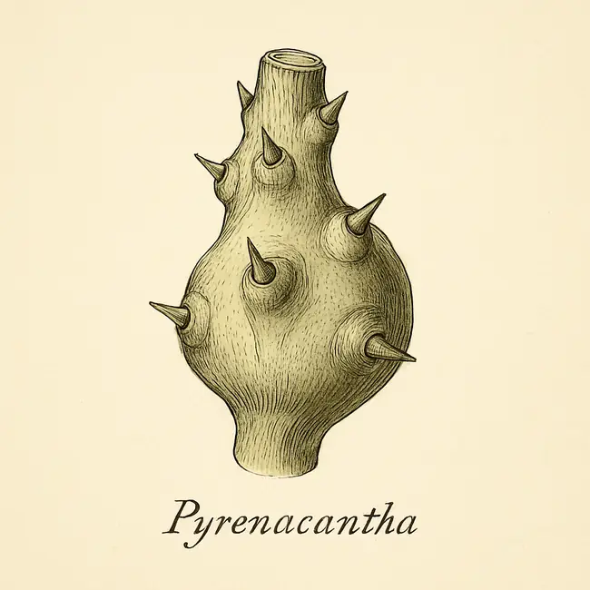 Pyrenacantha – Botanische Detailillustration