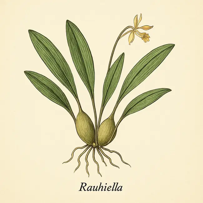 Rauhiella – Botanische Illustration des Habitus