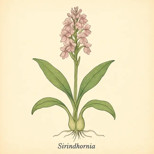 Sirindhornia – Botanische Illustration des Habitus