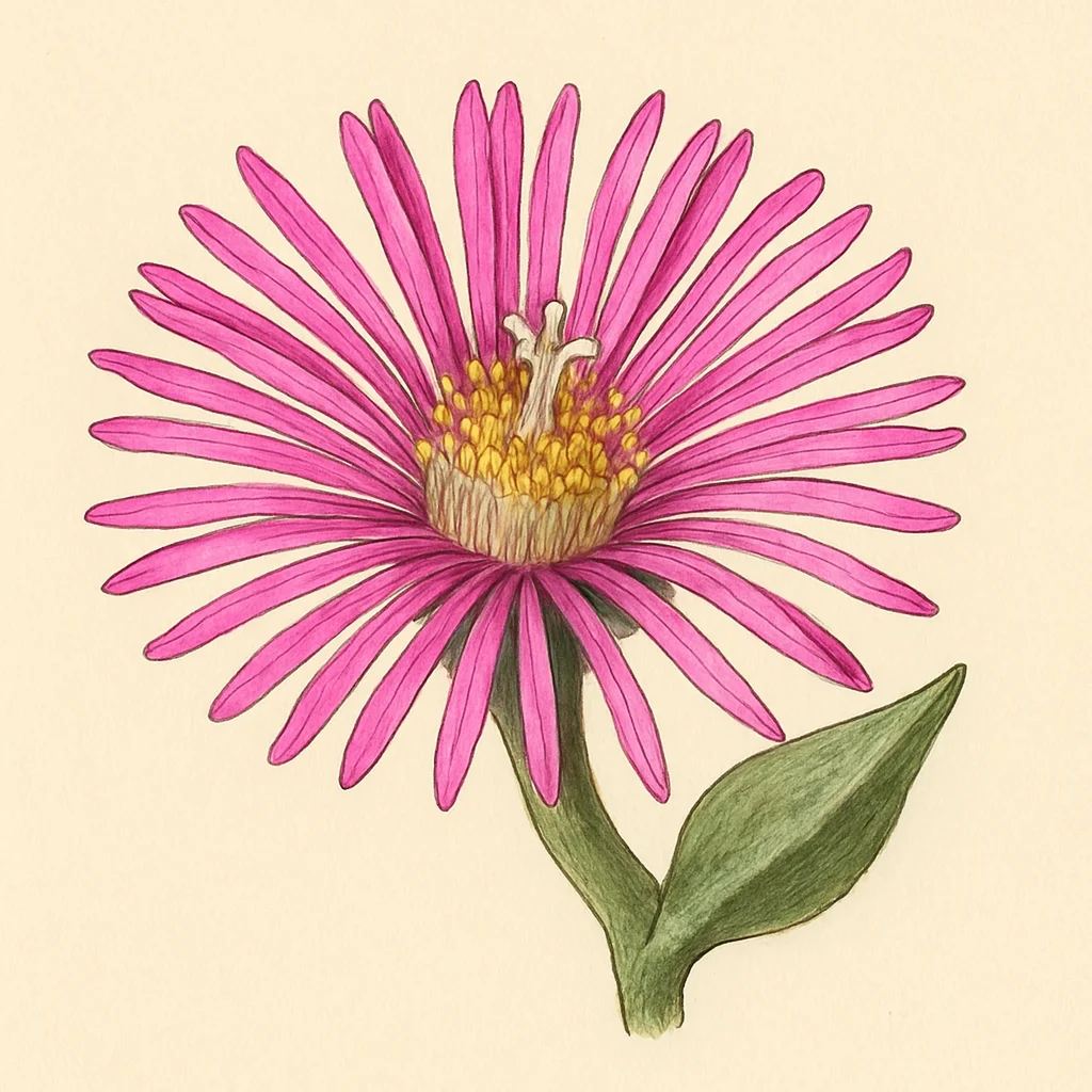 Smicrostigma – Botanische Illustration der Blüte