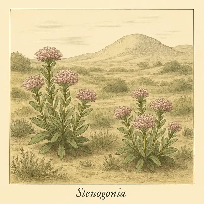 Stenogonia – Botanische Illustration des natürlichen Lebensraums