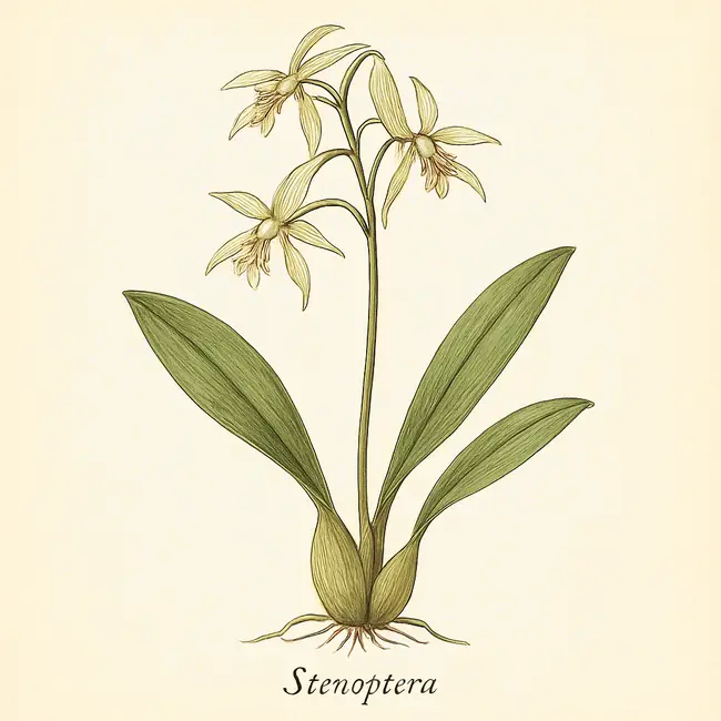 Stenoptera – Botanische Illustration des Habitus