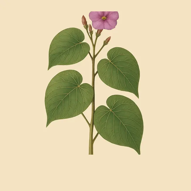 Stipecoma – Botanische Illustration des Habitus