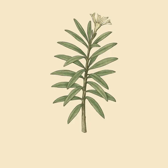 Stomatostemma – Botanische Illustration des Habitus