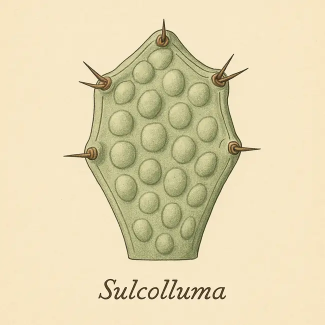 Sulcolluma – Botanische Detailillustration