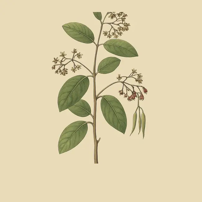 Tacazzea – Botanische Illustration des Habitus