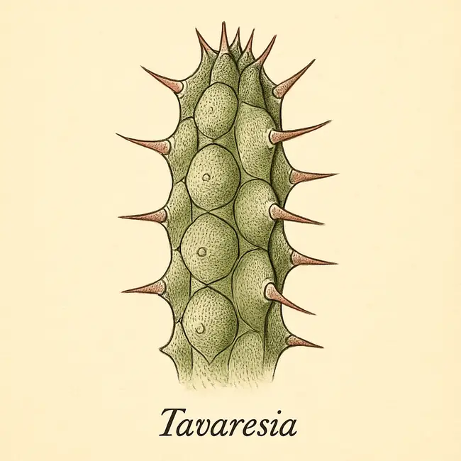Tavaresia – Botanische Detailillustration
