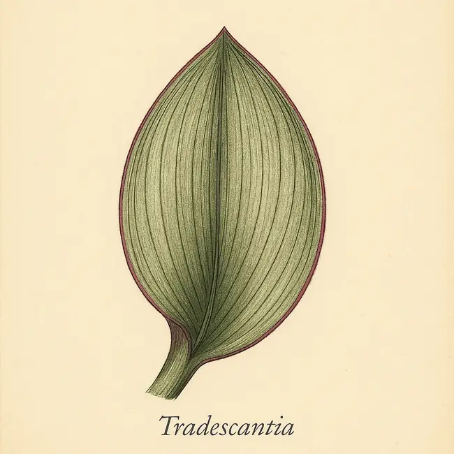 Tradescantia – Botanische Detailillustration