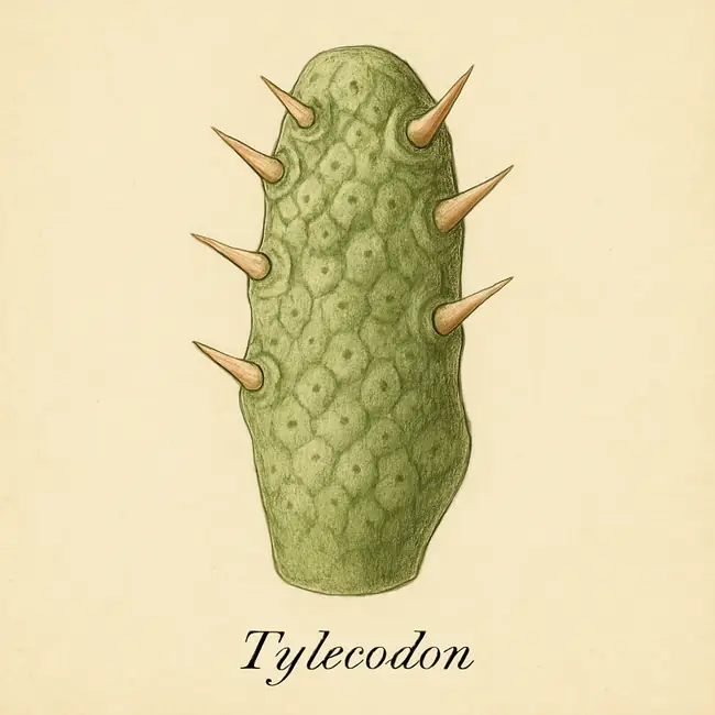 Tylecodon – Botanische Detailillustration